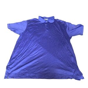 Peter Millar Polo Shirt Mens Size 2XL Vibrant Purple Golf Performance Stretch